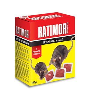 RATIMOR CRVENI Brodifakum meki mamak 150g